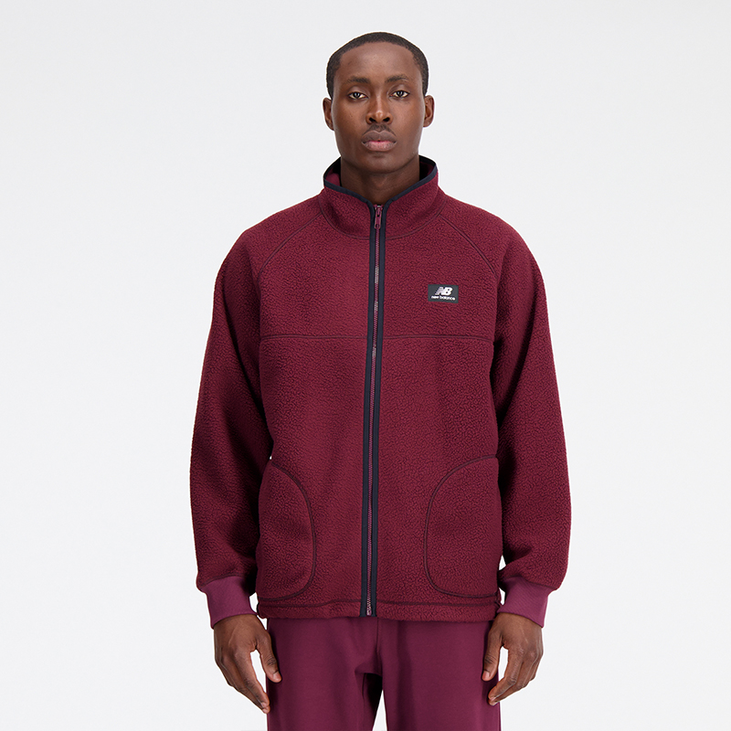 Суитчър New Balance Hoodie Бургунди | MJ33503NBY, 0