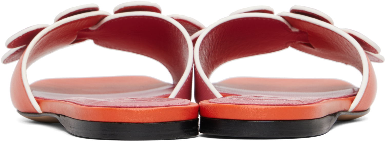 Кецове и обувки Marni Leather Daisy Sandals Оранжево
 | SAMS029700 P7404, 1