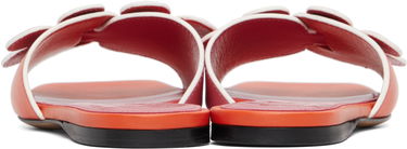 Кецове и обувки Marni Leather Daisy Sandals Оранжево
 | SAMS029700 P7404, 1