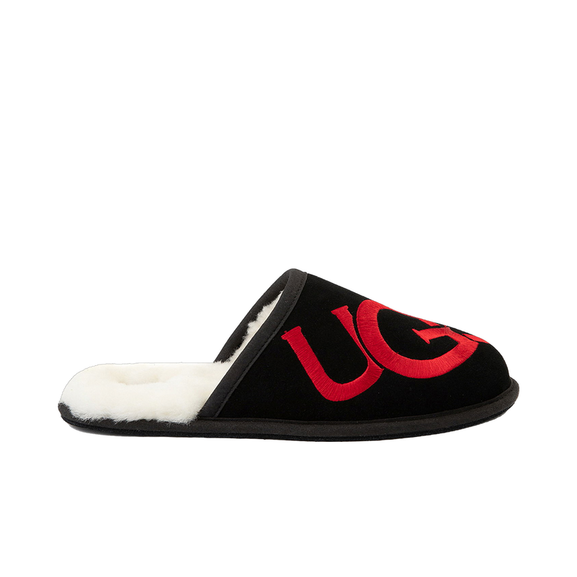 Кецове и обувки UGG Scuff Logo Slipper Black Red Черно | 1101324-BLK