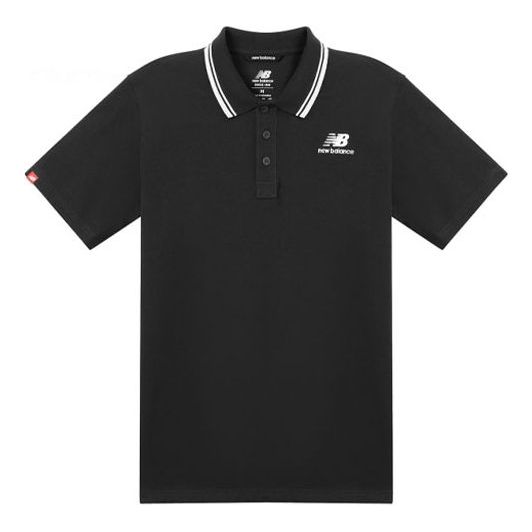 Поло тениска New Balance Classic Short Sleeve Polo Shirt Черно | AMT01983-BK, 0