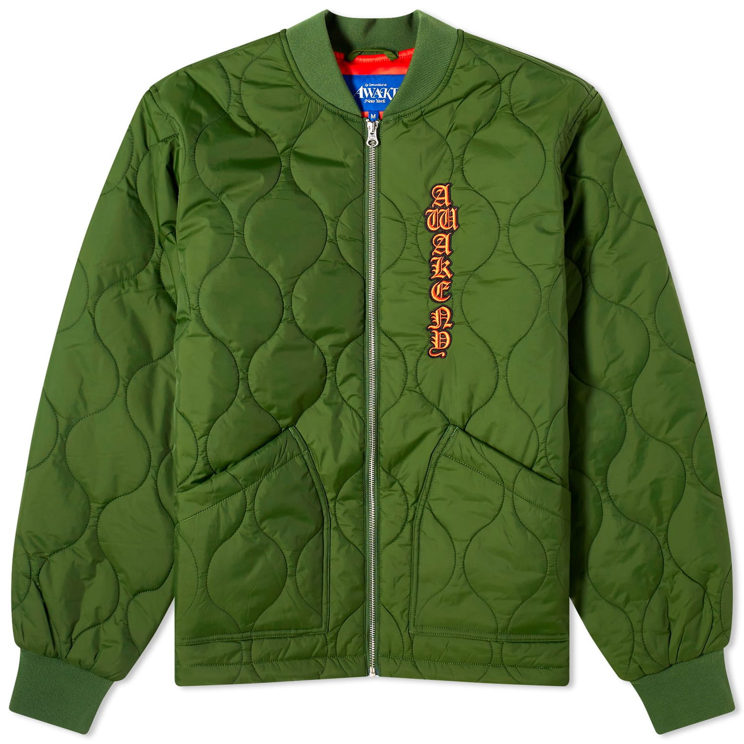 Яке Awake NY Cobra Quilted Bomber Jacket Зелено | AWK-FW23-OT003-FST, 0