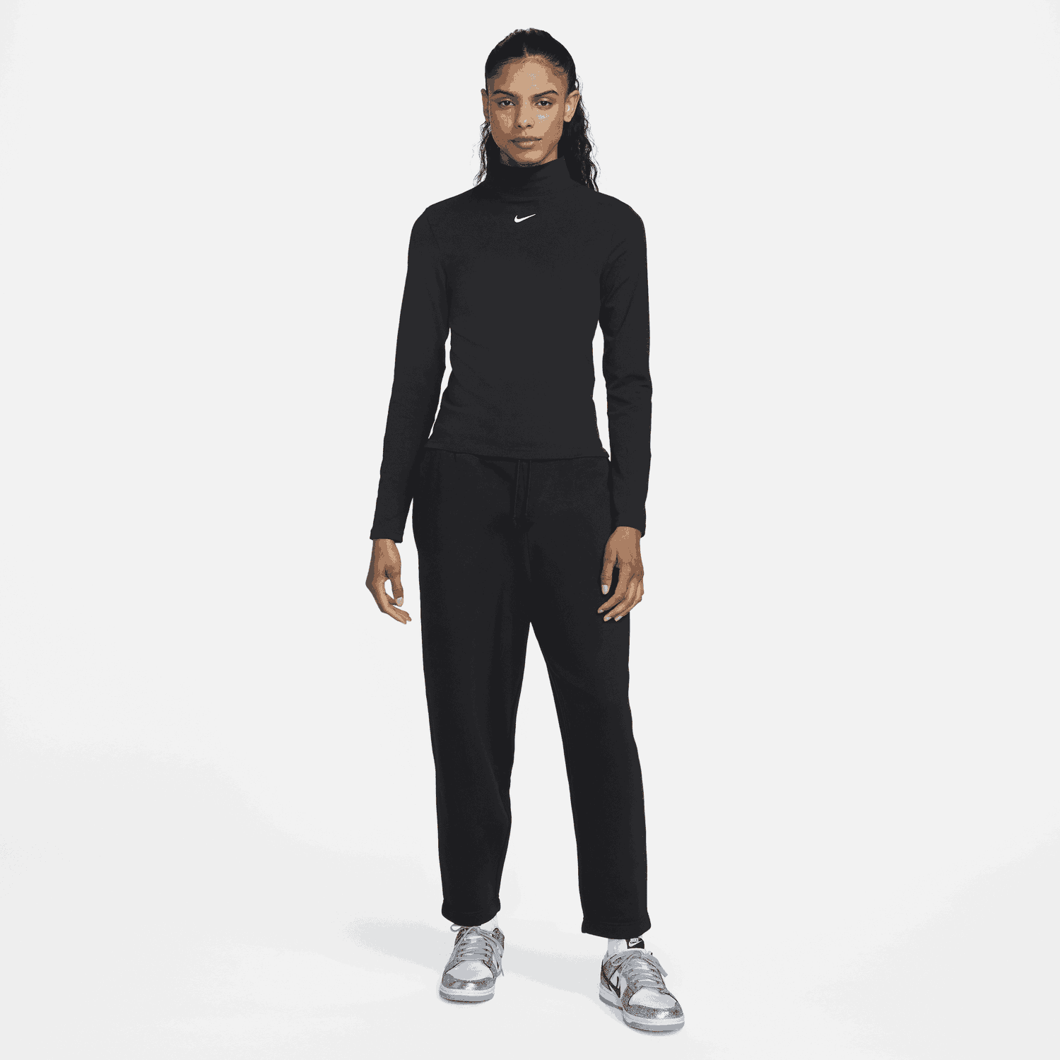 Спортни панталони Nike Phoenix Fleece Curve Pant Черно | DQ5678-010, 1