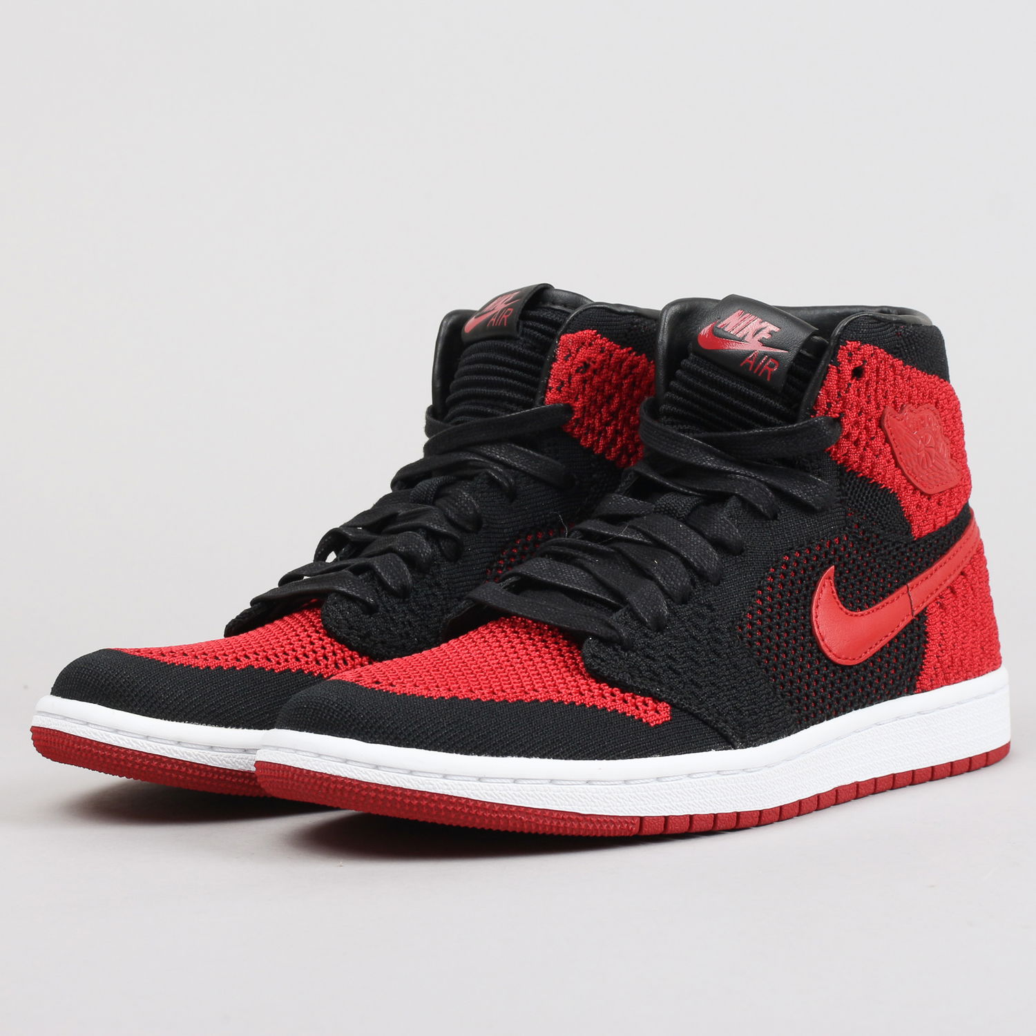 Кецове и обувки Jordan Air Jordan 1 Retro High OG Flyknit "Bred" Черно | 919704-001, 1