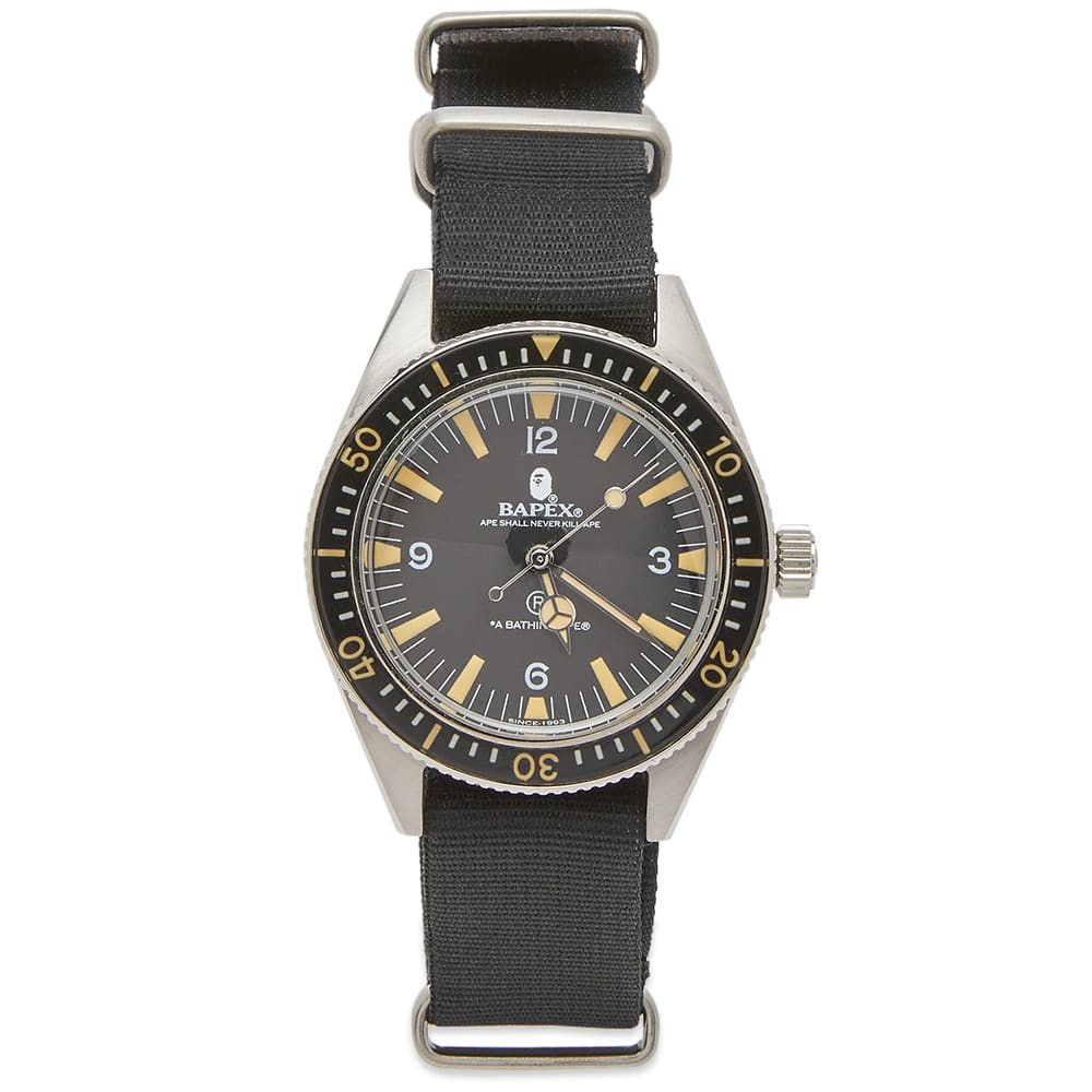 Часовник BAPE A Bathing Ape X Nato Type 6 Металик | 001WHI801008M-BLK, 0