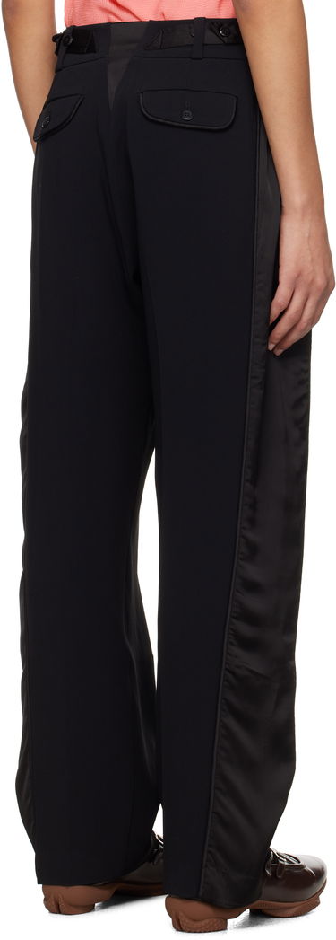 Панталони KIKO KOSTADINOV Kiko Kostadinov Cauda Pleated Trousers Черно | KKWSS25T02-4, 2
