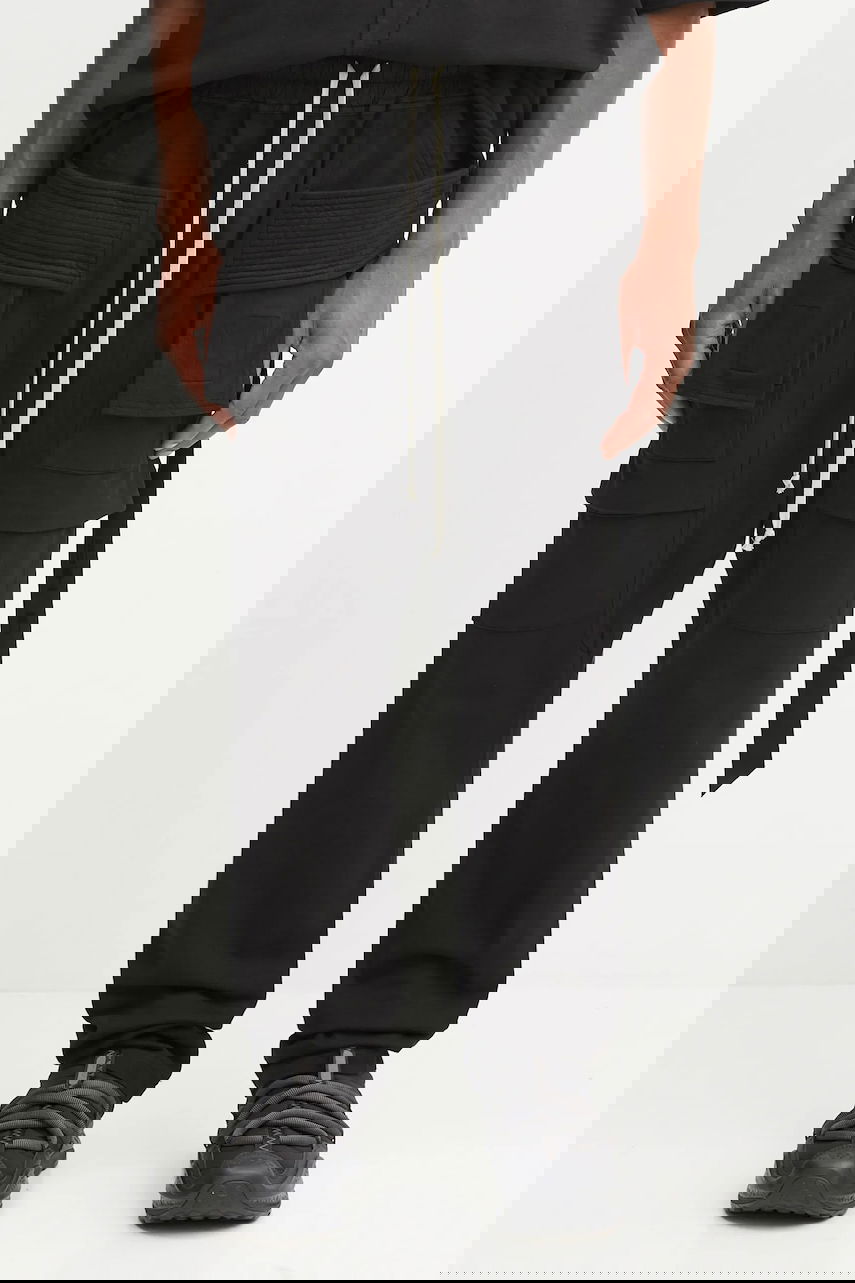 Карго панталони Rick Owens Rick Owens DRKSHDW Creatch Cargo Drawstring Pants Черно | DU02E7376.RIG, 0