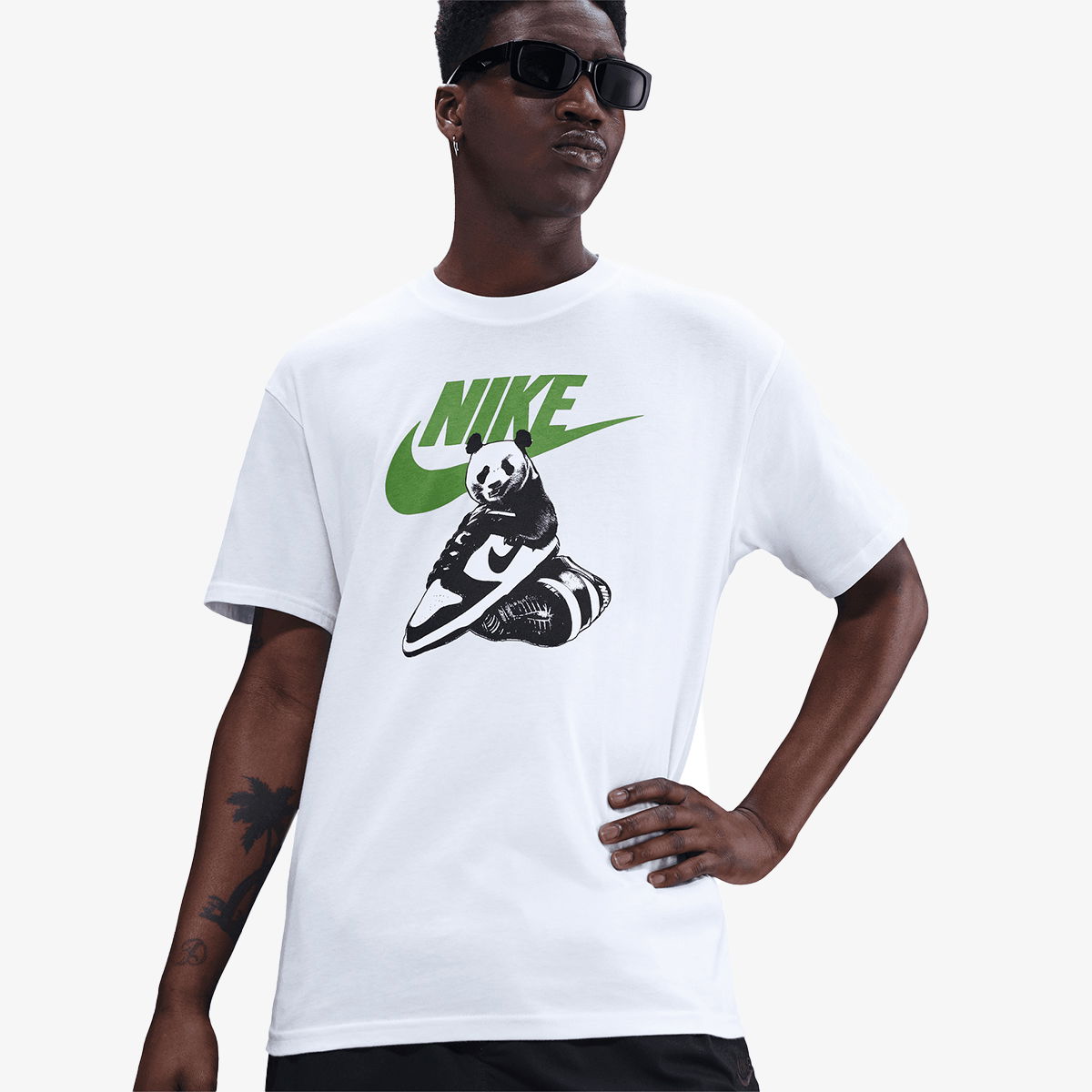 Тениска Nike Panda Dunk Low T-Shirt Бяло | HQ9244-100, 0