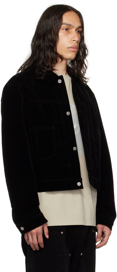 Яке We11done We11done Velvet Crop Jacket Черно | WD-JK3-23-041-M-BK, 1