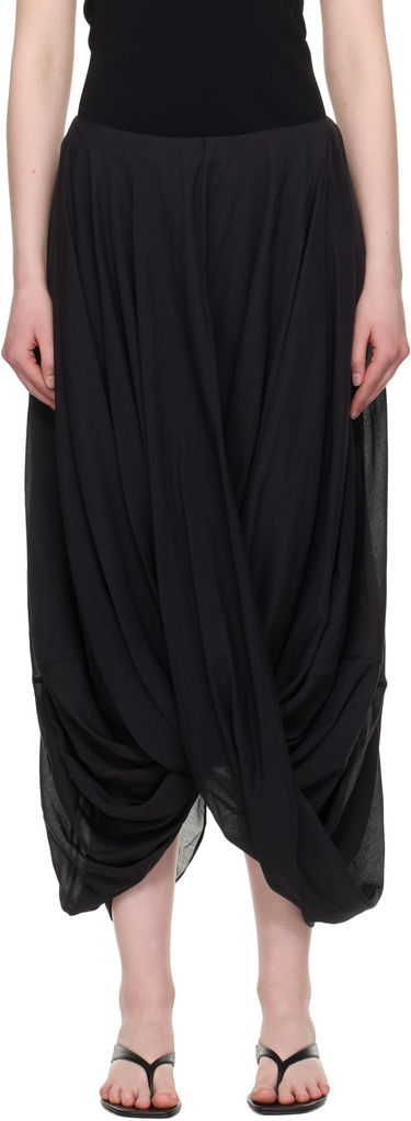 Пола TOTEME TOTEME Cocoon Maxi Skirt Черно | 253-WRB0306-FB0430, 0