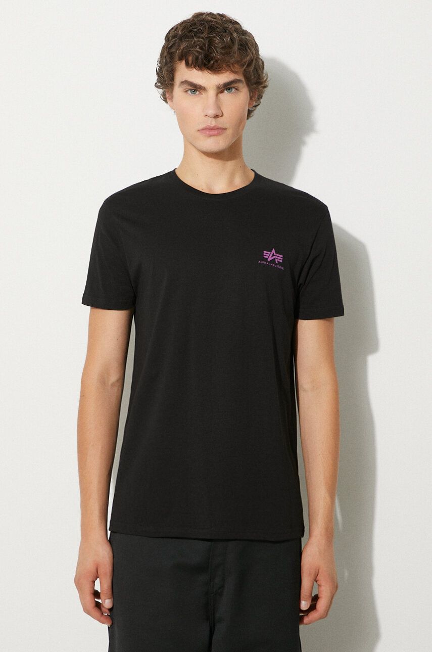 Тениска Alpha Industries T-Shirt With Print Черно | 128507.682, 1