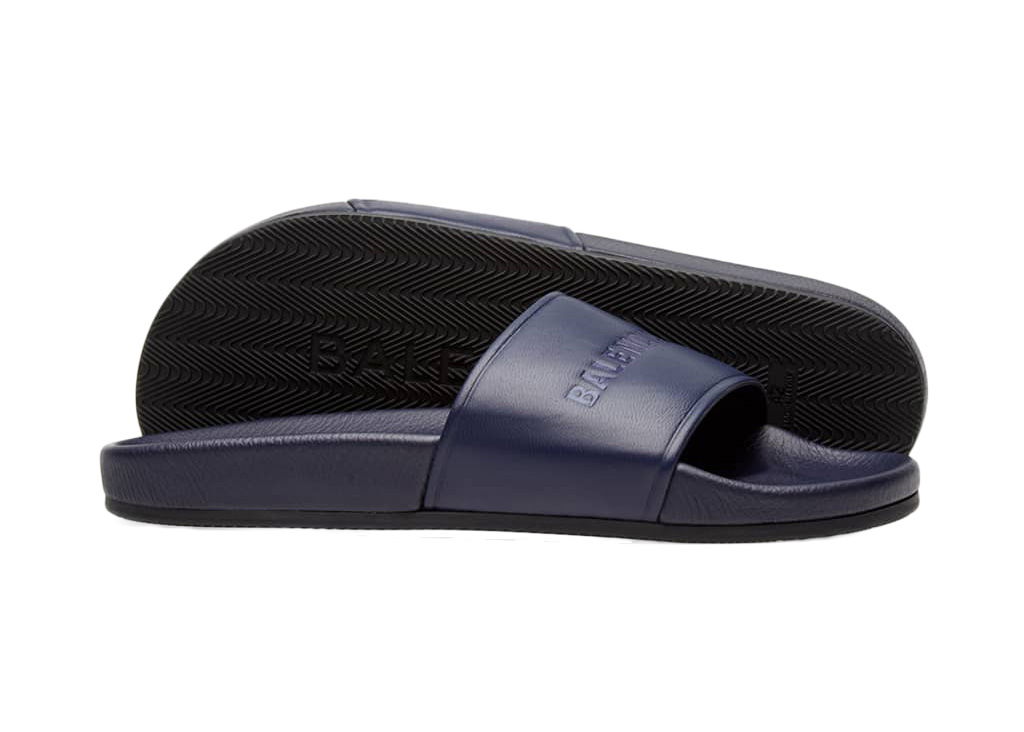 Кецове и обувки Balenciaga Pool Slides Blue Тъмно синьо | 506347WAL004166, 0
