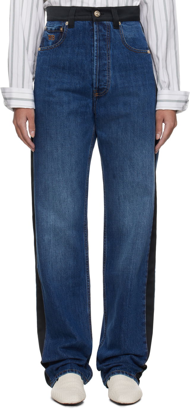 Wales Bonner Echo Panelled Jeans