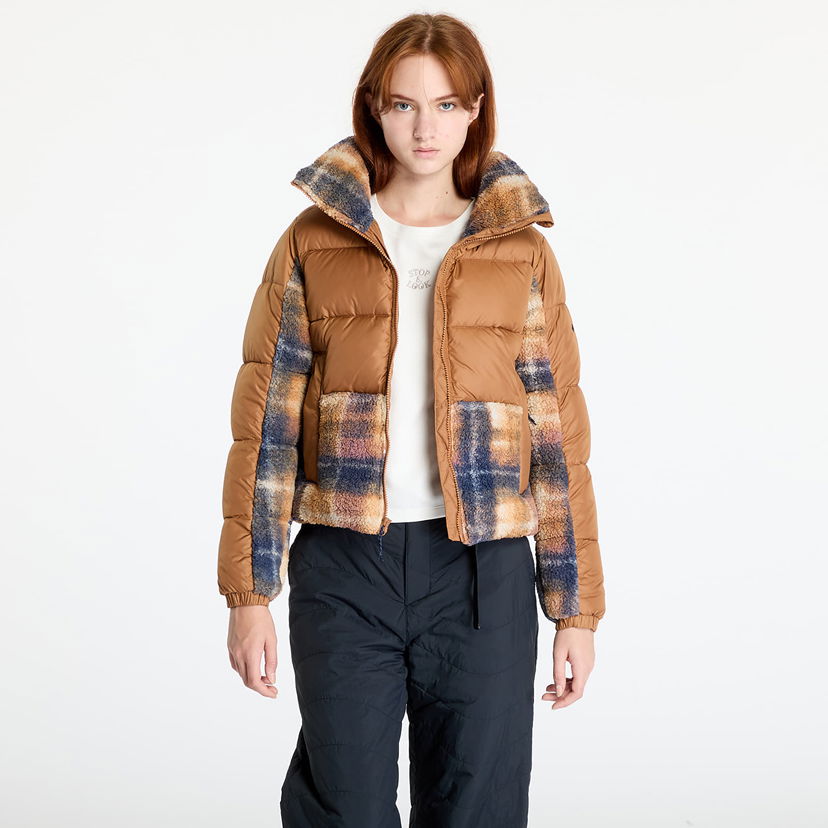 Пухо яке Columbia Leadbetter Point™ II Print Sherpa Hybrid Camel Brown Кафяво | 2093102224