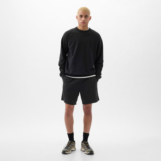 French Terry Logo Shorts Moonless Night