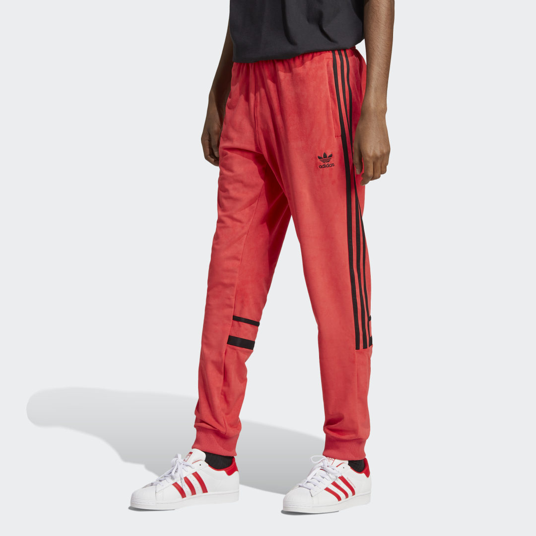 Панталони adidas Originals Adicolor Classics Plush Червено | HL9450, 0