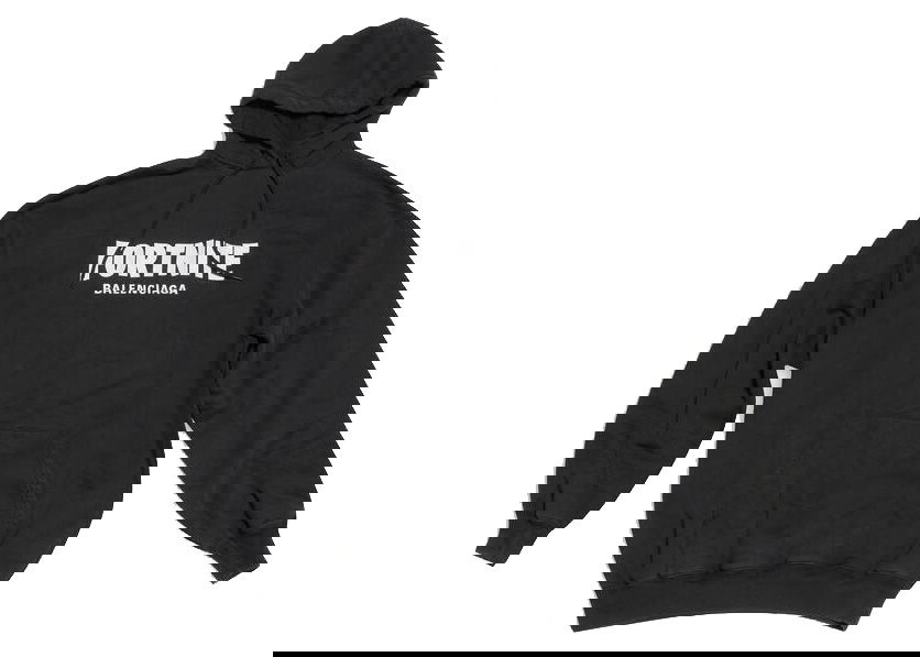 Суитчър Balenciaga FORTNITE©2021 x Medium Fit Hoodie Черно | 600583TLVO41070, 0