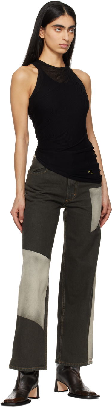 Дънки Eckhaus Latta Eckhaus Latta Wide Leg Jeans Зелено | 334-EL-PS25-T -, 3