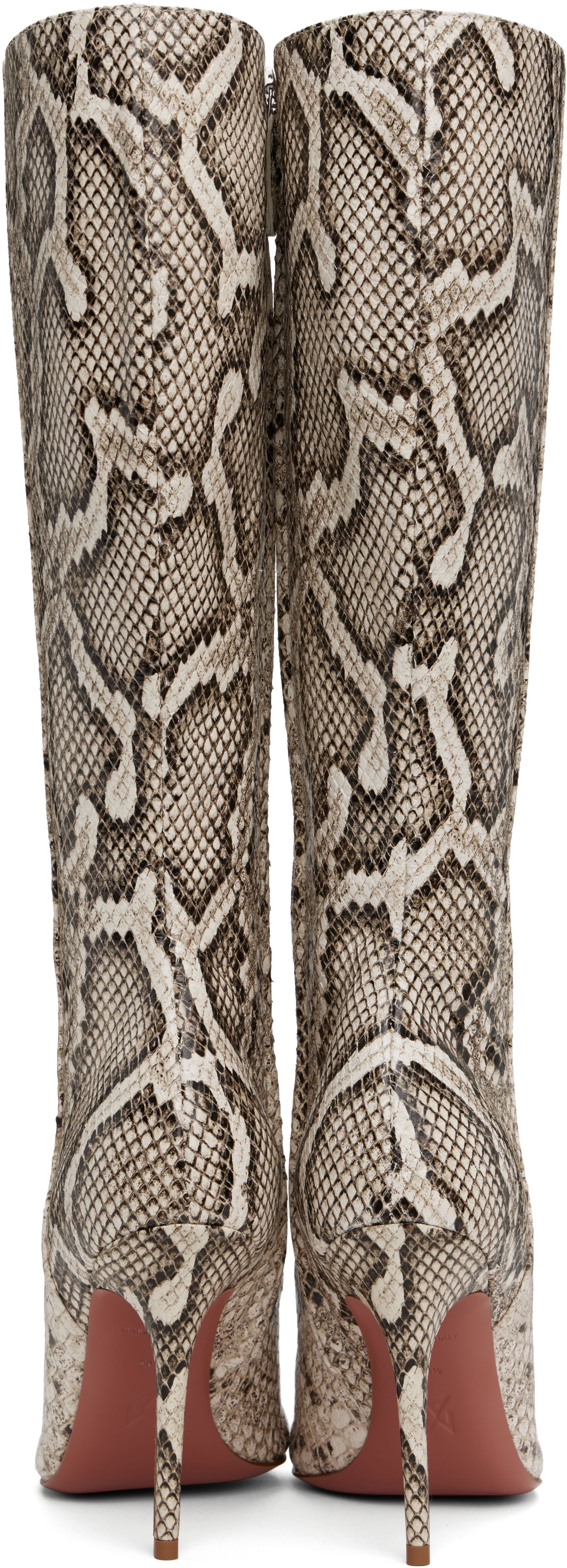 Палта Amina Muaddi Amina Muaddi Barbara 105 Tall Boots Бежово | BARBARA BOOT SNAKE, 1