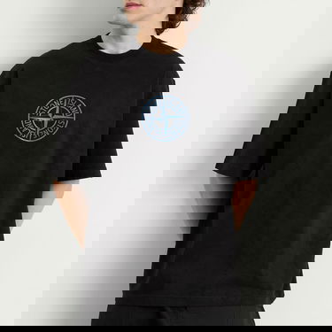 Тениска Stone Island Paintball Effect Megacity Sky T-Shirt, Size Large Черно | K2S152100021-V0029, 5