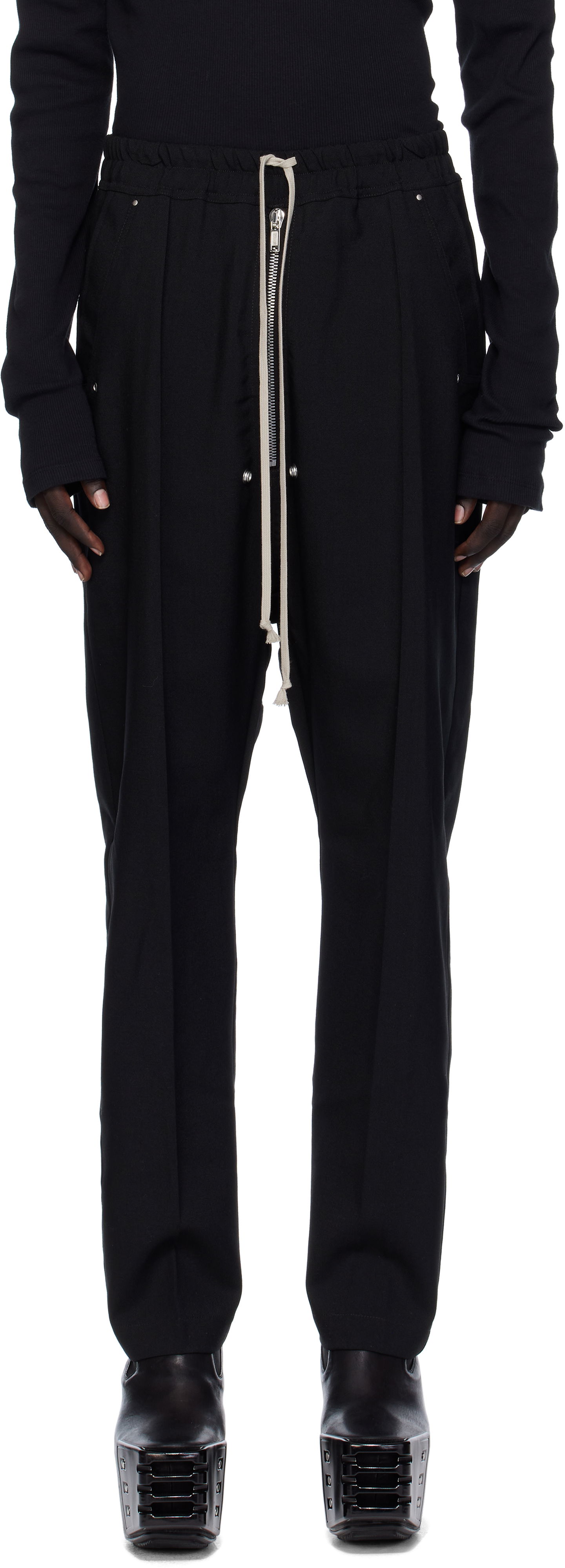 Панталони Rick Owens Rick Owens Concordians Bela Trousers Черно | RU02E1361 WGP, 0