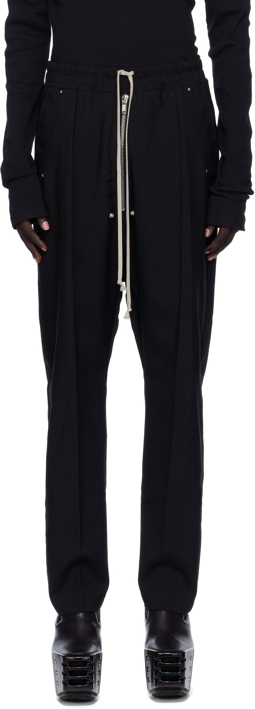 Панталони Rick Owens Rick Owens Concordians Bela Trousers Черно | RU02E1361 WGP