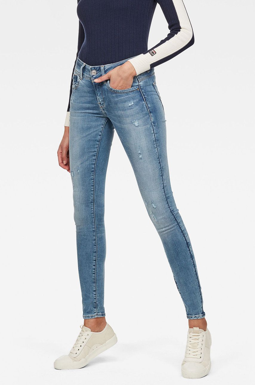Дънки G-Star Raw ® Arc 3D Low Boyfriend Jeans Синьо | D06333.9136.1243, 0