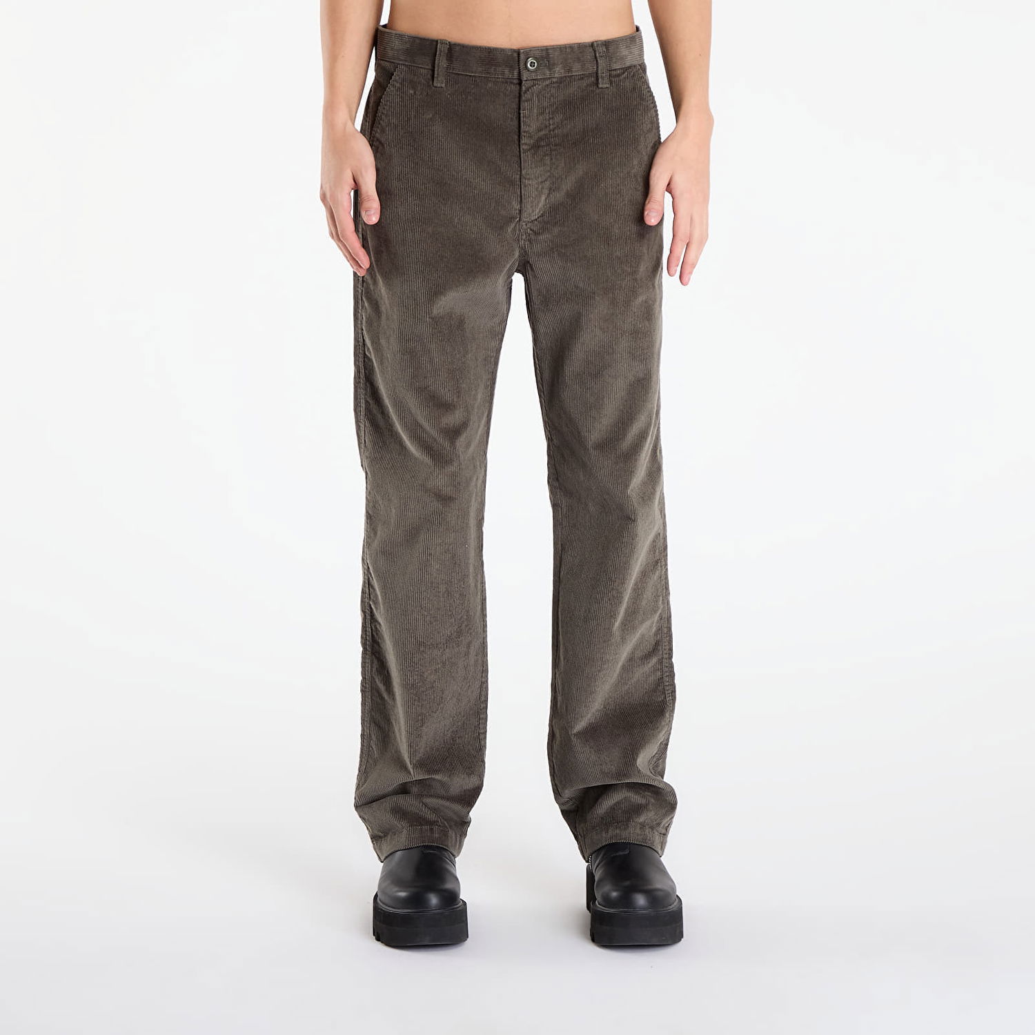 Панталони CALVIN KLEIN 90S Straight Corduroy Pants W35/L32 Кафяво | LV04RD605G PAR, 0