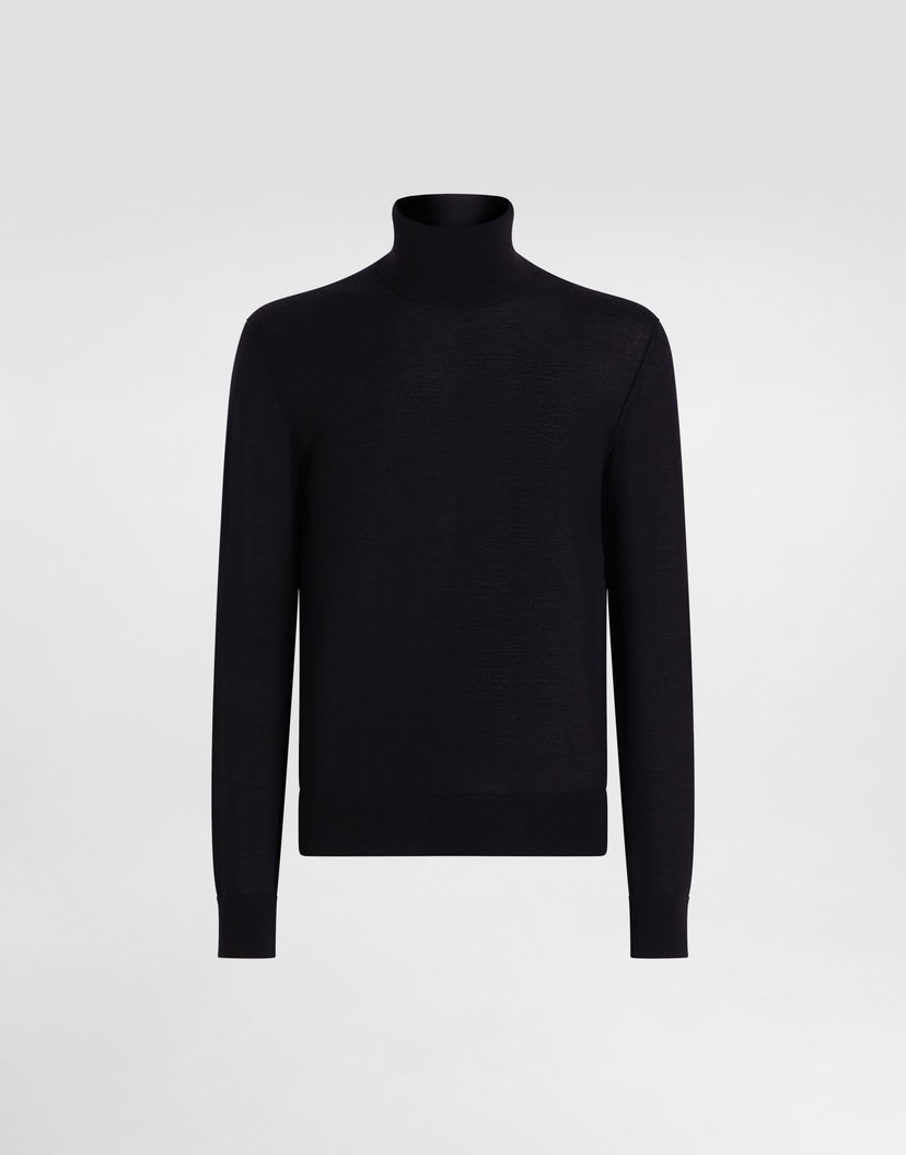 Пуловер Dolce & Gabbana Dolce & Gabbana Cashmere Turtleneck Pullover 52 Черно | GXW05TJBW05B0665