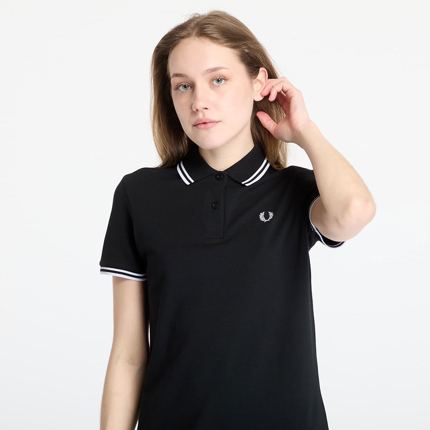Pокля Fred Perry Fred Perry Twin Tipped Polo Dress Черно | D3600 350, 1