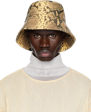 Шапка Dries Van Noten Dries Van Noten Leather Bucket Hat Жълто | 251-029501-1545, 0