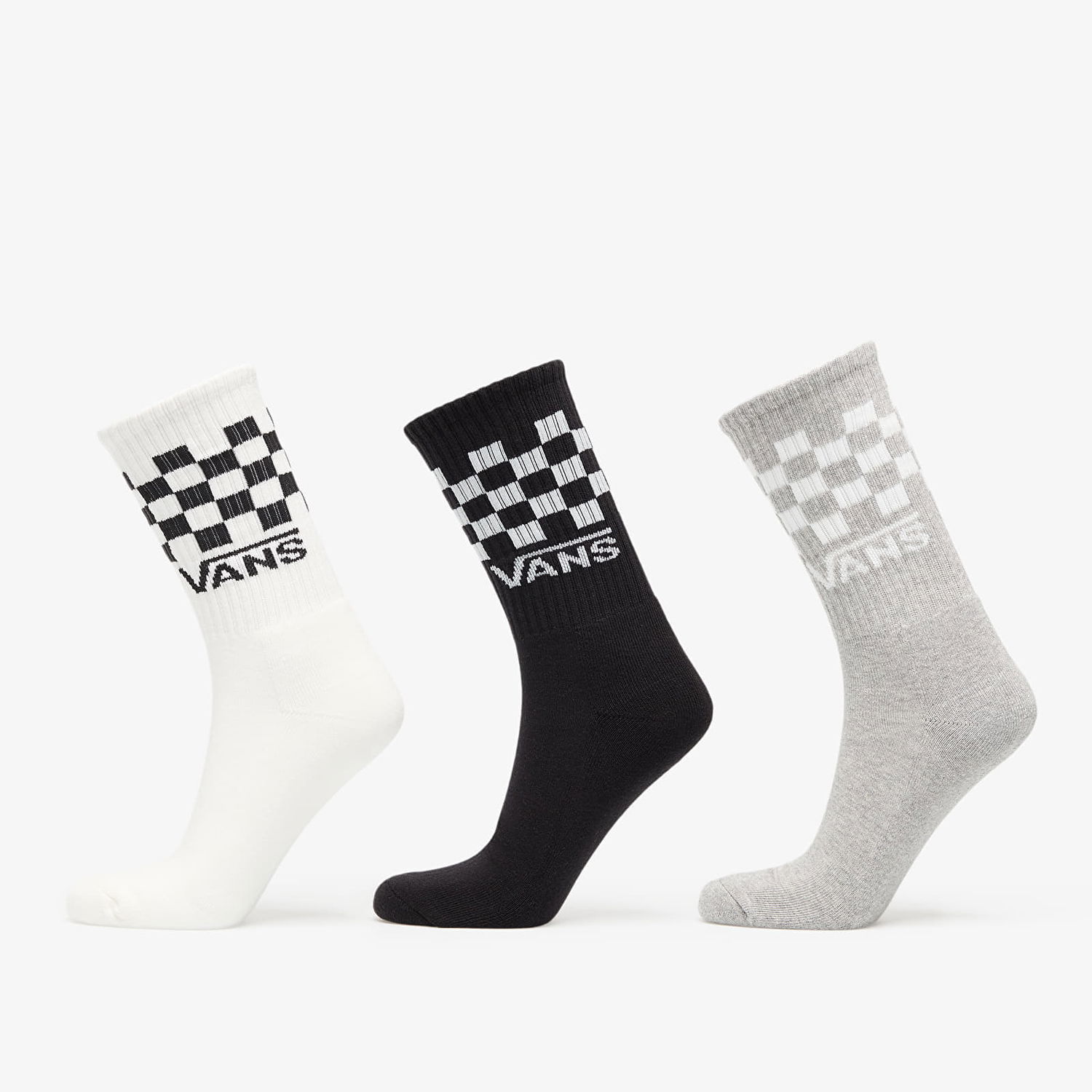Чорапи Vans Vans Classic Check Crew Socks 3-Pack Сиво | VN000QBUY281, 0