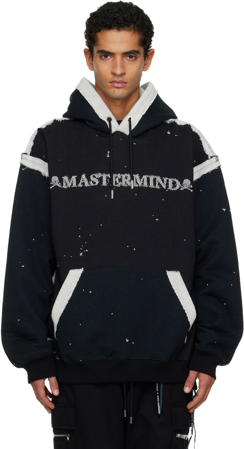 Суитчър Mastermind WORLD MASTERMIND WORLD Cut-Off Hoodie Черно | MW25S15-SW005-001