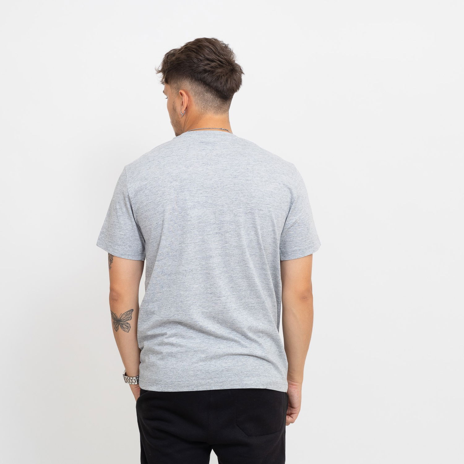 Тениска Champion Script Logo Crewneck T-Shirt Сиво | 219206-EM021, 1