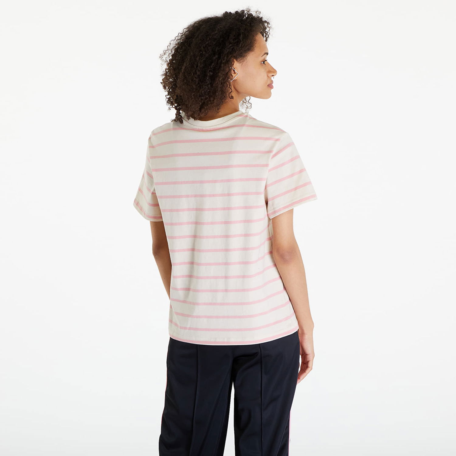 Тениска Urban Classics Ladies Striped Boxy Tee Lemonadepink/ Whitesand Бежово | TB6059-12893, 1