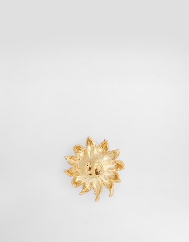 Значка Dolce & Gabbana Sartoria Floral Brooch With Rhinestones Жълто | WPS1F6W1111ZOO00, 2