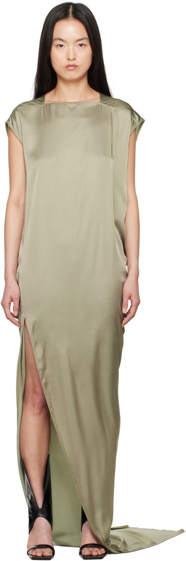 Pокля Rick Owens Rick Owens Hollywood Edfu Maxi Dress Зелено | RP01E7505 SCH, 0