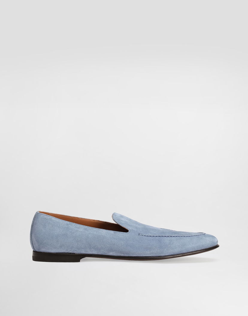 Аксесоари Dolce & Gabbana Dolce & Gabbana Split Calfskin Slippers Синьо | A50716AT44180675