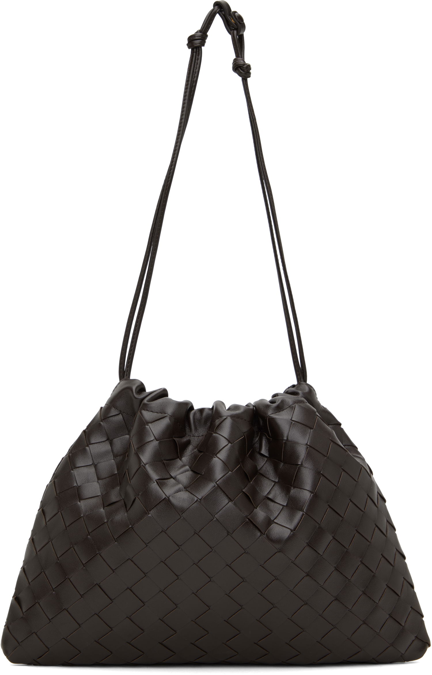 Дамска чанта Bottega Veneta Medium Intrecciato Leather Dust Bag Кафяво | 796728 V3IV1, 0