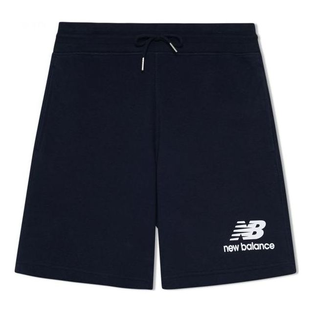 Къси панталони New Balance Essentials Stacked Logo Shorts Тъмно синьо | AMS03558-ECL