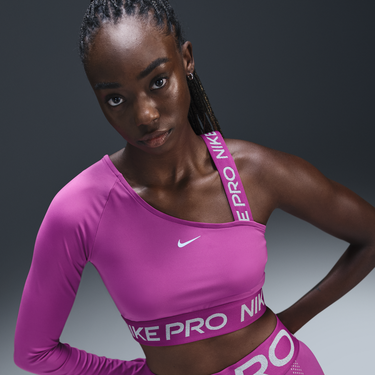 Съкратен топ Nike Asymmetric Crop Top Лилаво | FV8100-518, 3