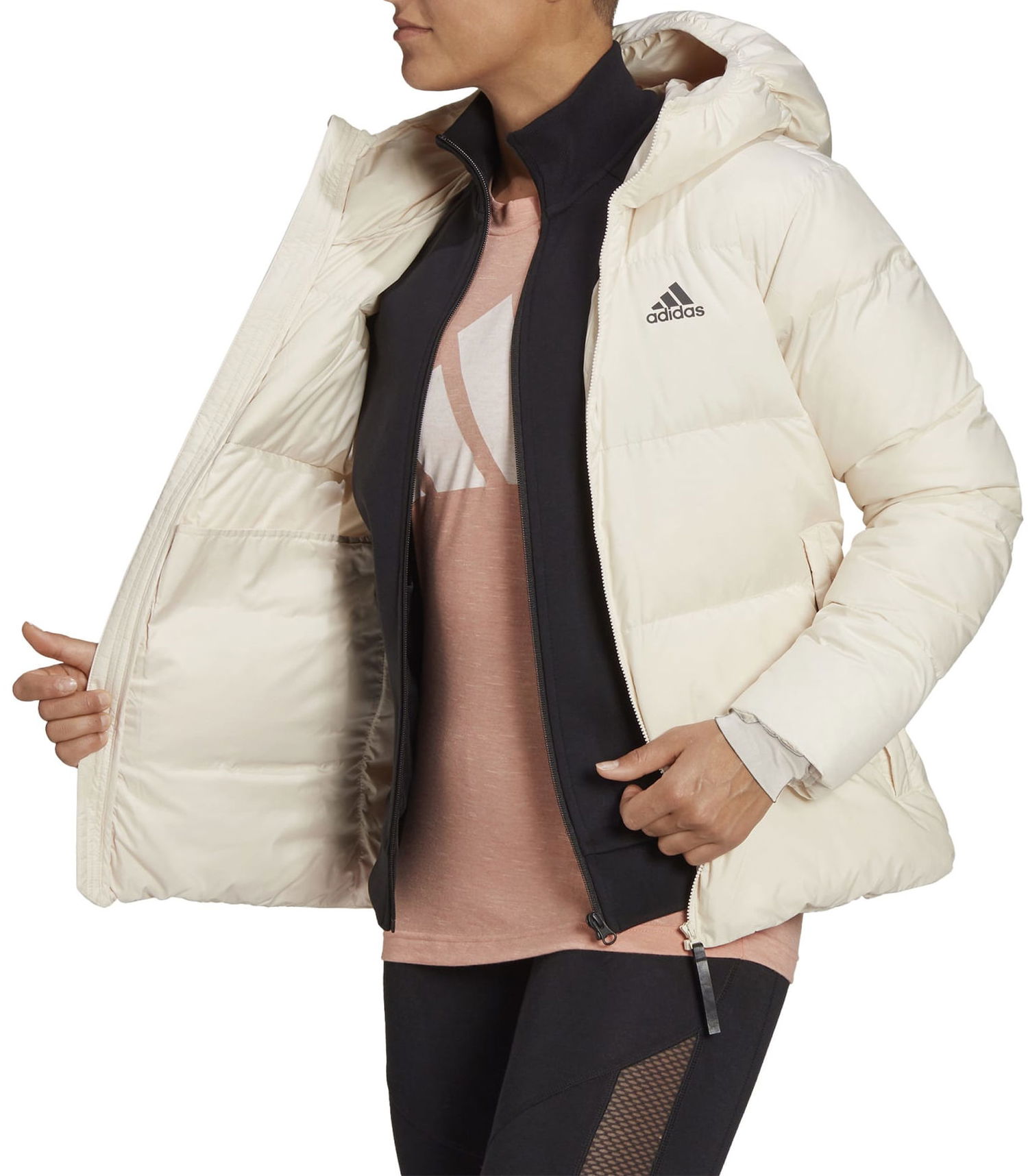 Пухо яке adidas Originals D11 Big Baffle Down Бежово | h14171, 0