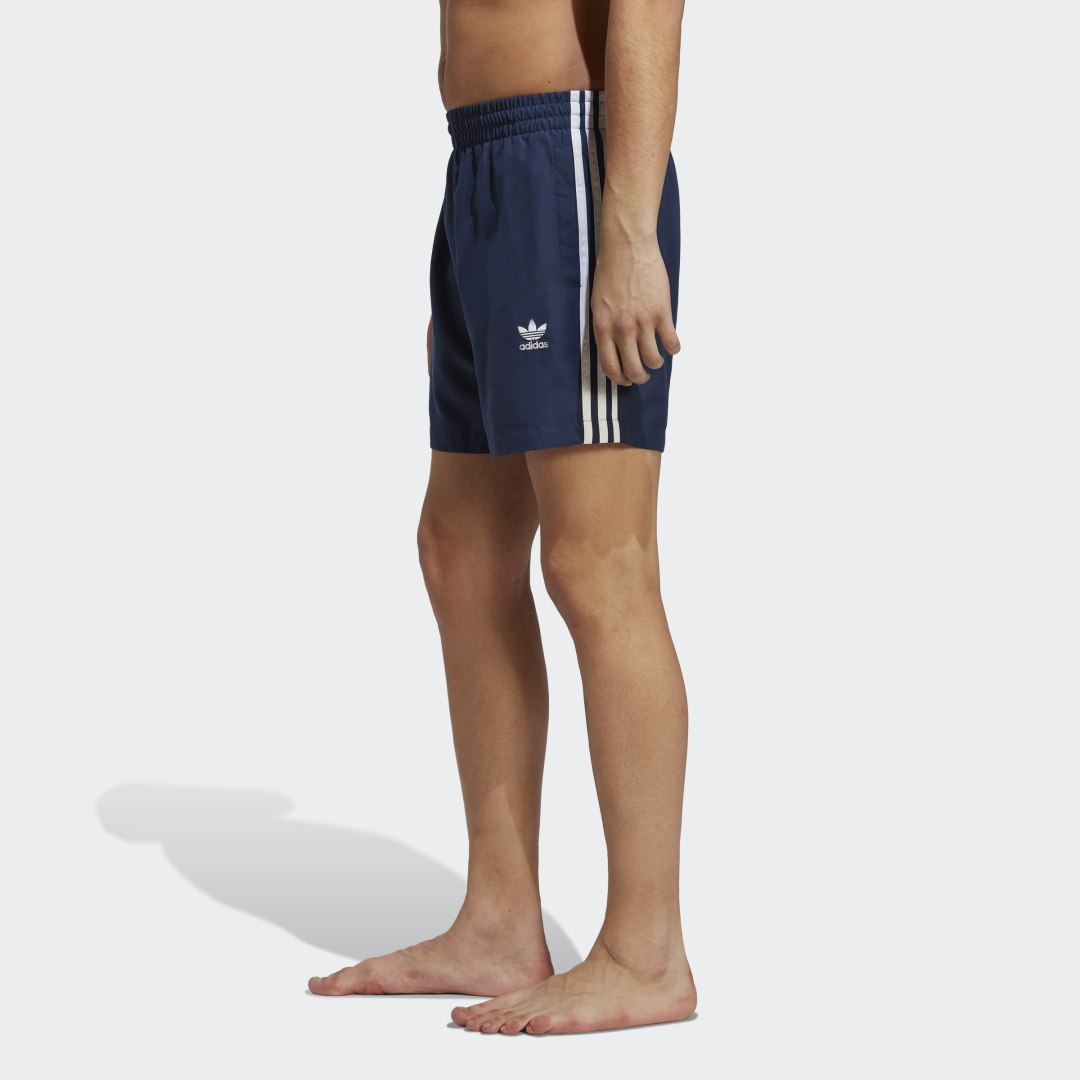 Бански adidas Originals Adicolor 3-Stripes Синьо | HT4407, 1