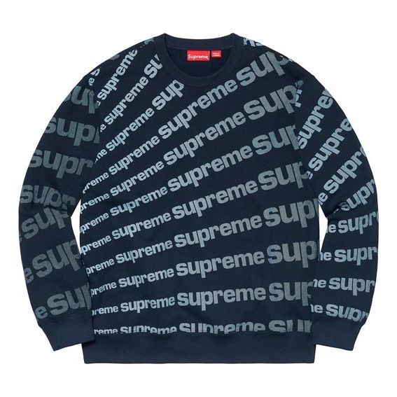 Пуловер Supreme Radial Logo Crewneck Sweatshirt Тъмно синьо | SUP-SS20-099