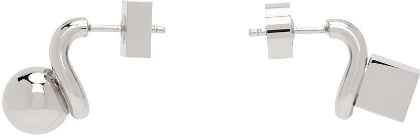 Обеци Jacquemus Silver La Casa 'Les puces Nodo' Earrings Металик | 24H241JW715-5845