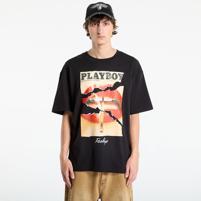 Тениска Footshop Playboy x FTSHP Cover Tee 2013/11 UNISEX Black Черно | FTSHP_524