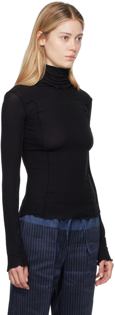 Тениска Baserange Turtleneck Long Sleeve Top Черно | TTOMT-RI-000, 1