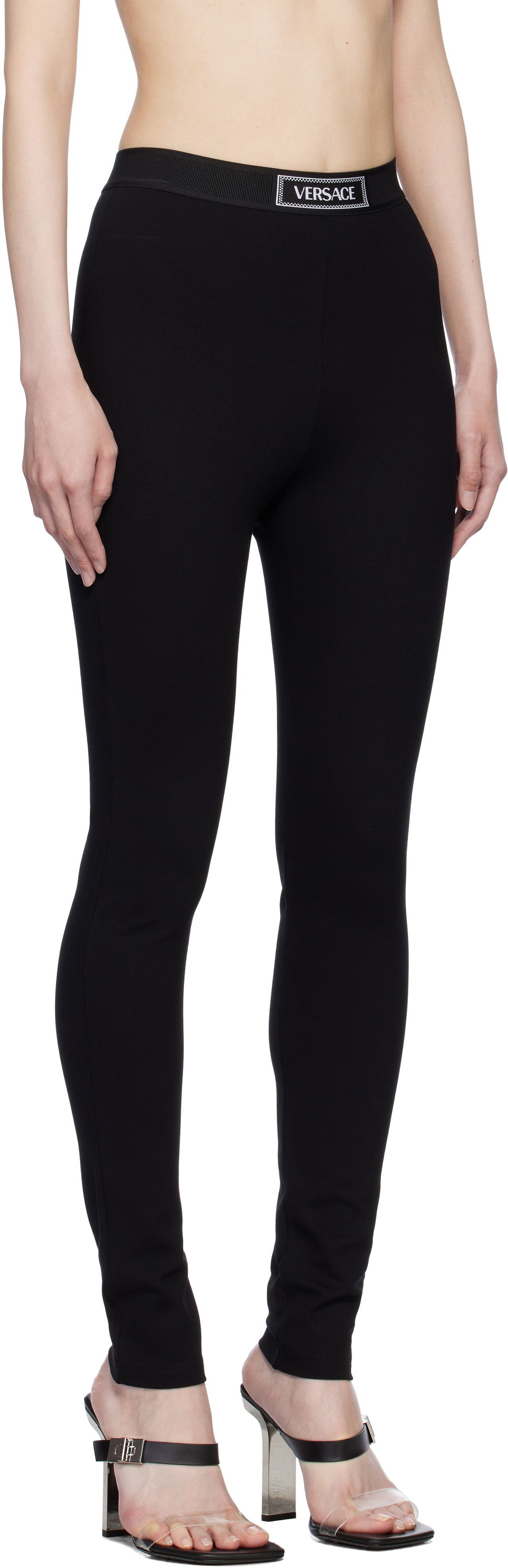 Клинове Versace Jebina Punto Milano Sport Leggings Черно | 1016403_1A12037_1B000, 1