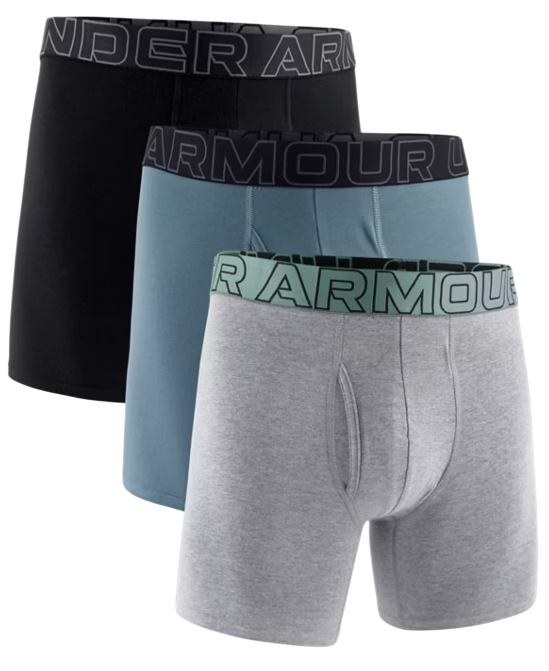Боксерки Under Armour Under Armour Solid 6" Boxer Shorts, 3-Pack Сиво | 1383889-035, 0