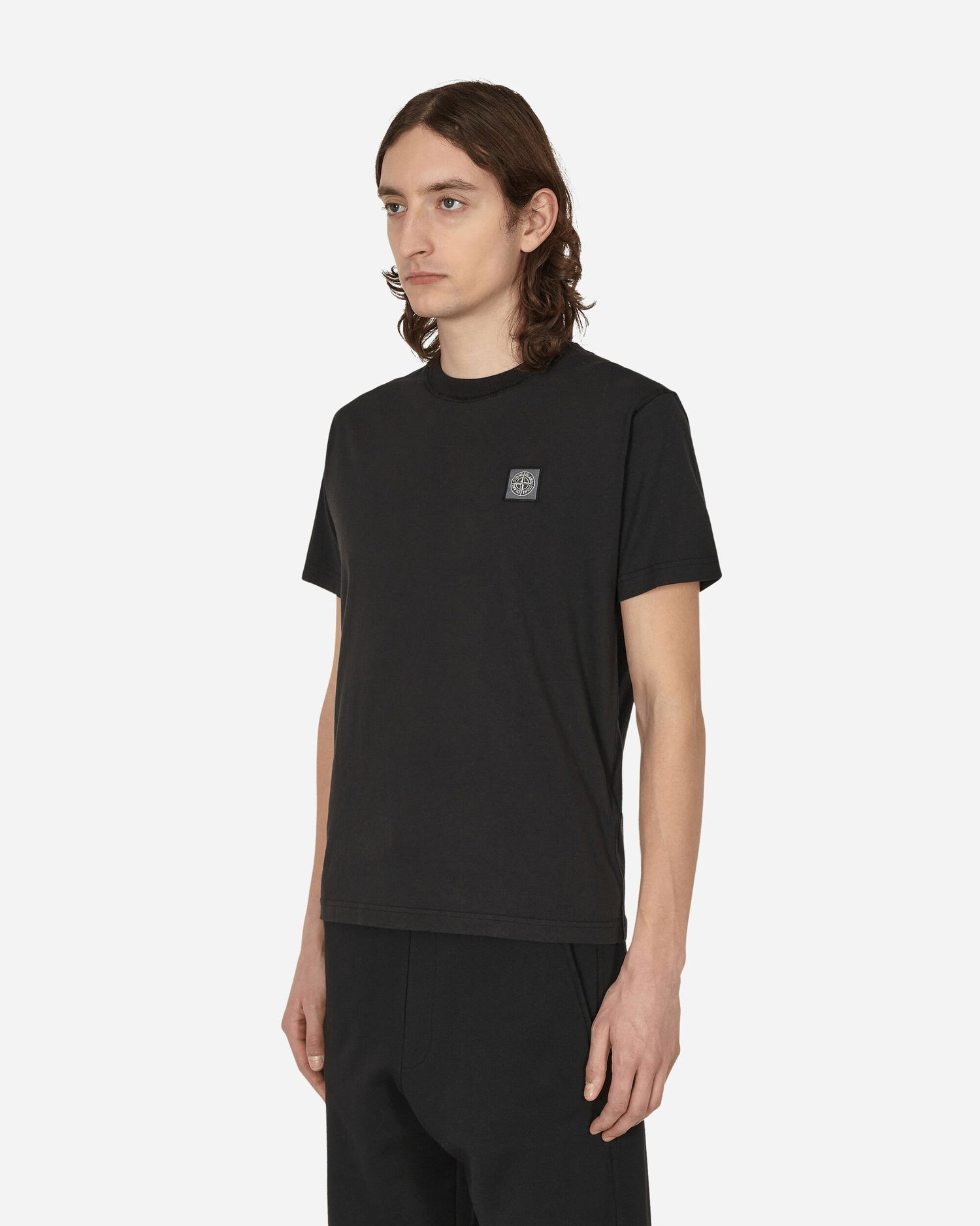 Тениска Stone Island Garment Dyed Logo T-Shirt Черно | MO101523757 A0029, 1